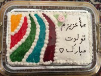 کیک شیفون با روکش خامه و ژله