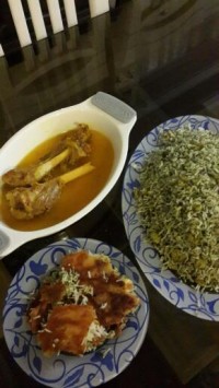 باقالی پلو وماهیچه