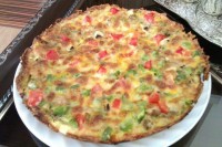 پیتزا مرغ وقارچ