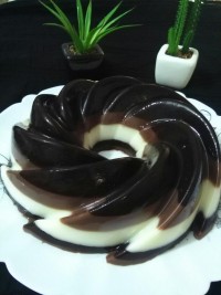 ژله شکلاتی راه راه