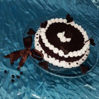 کیک حلقه ای شکلاتی
