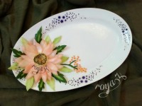 دورچین بشقاب با پیاز و خیار