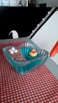 ژله مهمانی بدنیااومدن علی کوچولو