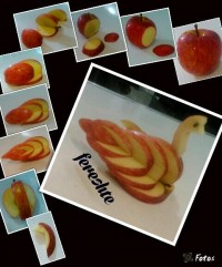 سالاد انگور سیب وکیوی