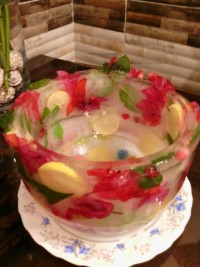 کاسه یخی برای تزیین سفره