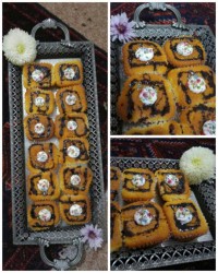 بازم کیک یزدی مربعی...!!!!