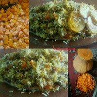 کدوتنبل پلو (تقدیم به دوستان همیشه همراه)