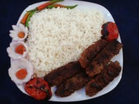 چلو کباب خوشمزه