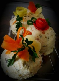 سالاد کلم و نخود فرنگی