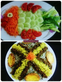 لوبیا شوید پلو