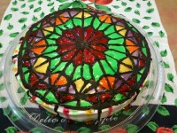 کیک اسفنجی با روکش شکلات و ژله