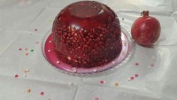 کیک با تزیین انار