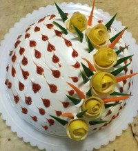 تزئین سالاد اولیه