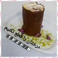 رولت شکلاتی،مدل تنه درخت