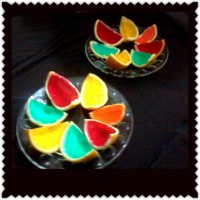 پرتقال ژله ای در رنگهای مختلف