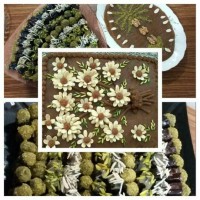 حلواا و خرمای تزیین شده مراسم خاله جوونم