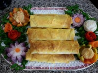 بورک گوشت وقارچ