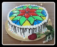 کیک با تزیین بریلو