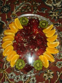 تزیین میوه شب یلدا