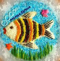 دیزاین پلو به شکل ماهی