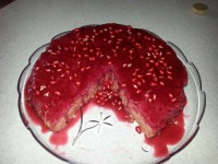 کیک انار با سس انار