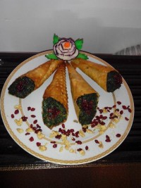 یه پیش غذای ساده (قیف های اسفناجی)