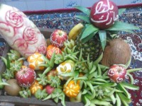 تزیین سبد میوه شب یلدا