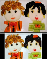 تزیین ظرف غذای کودک