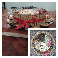 کیک شب یلدا برای عروس خالم. که خالم میخواست عیدی ببره براش