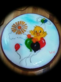 ژله تصویری..بره تولدپسرخواهرشوهرم درست کردم واسه شب یلدا