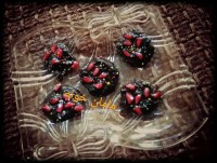 کرم شکلات با میوه