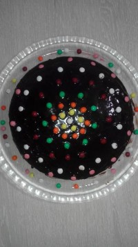 کیک قابلمه ای باروکش گاناش