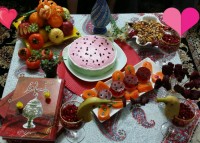 میز شب یلدا من