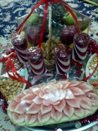 ژله انار سه رنگ