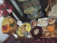 اینم میز یلدایی ما واسه مهمونامون