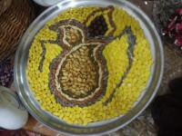 اینم سینی آجیل شب یلدای ما.