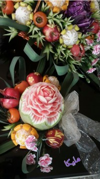 تزیین هندوانه ی شب یلدا