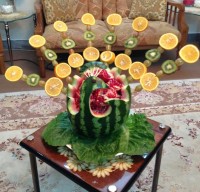تزیین هندوانه شب یلدا