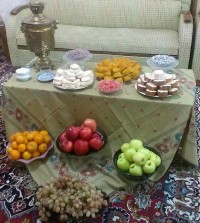 سفره ساده شب یلدا