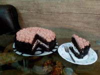 کیک شکلاتی خامه ایی