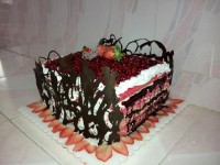 اینم کیک انار من واسه شب یلدا عروس.