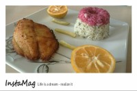 سبزی پلو و ماهی تیلا پیلا