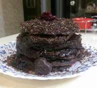 کیک شکلاتی پنکیک