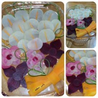 تزیین شلغم و لبوی پخته واسه ناشتای همسر جان