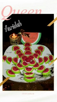 بیسکویت هندوانه ای