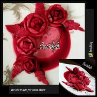 لبوی طرح گل رز