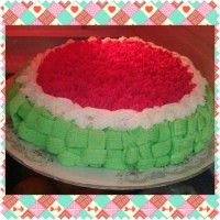 ژلو کیک هندوانه