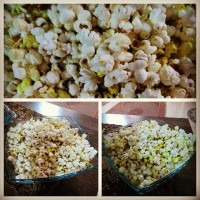 پاپ کورن و پنیر