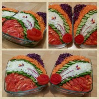 سالاد زیبا مخصوص مهمانی