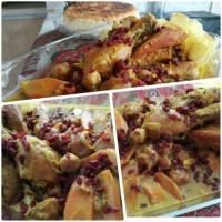 خورش آلو زرشک با مرغ